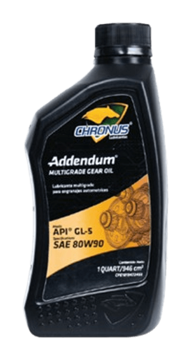 Ejemplo de Chronus Addendum Multigrade Gear Oil API GL-5 SAE 80W-90